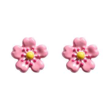 Fleur Rose Stud Earrings
