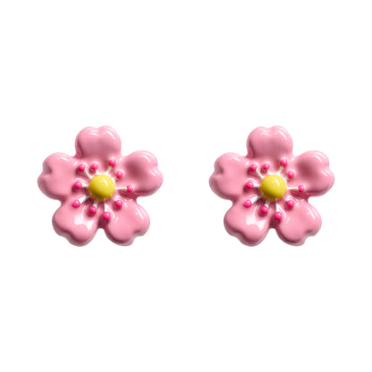 Fleur Rose Stud Earrings