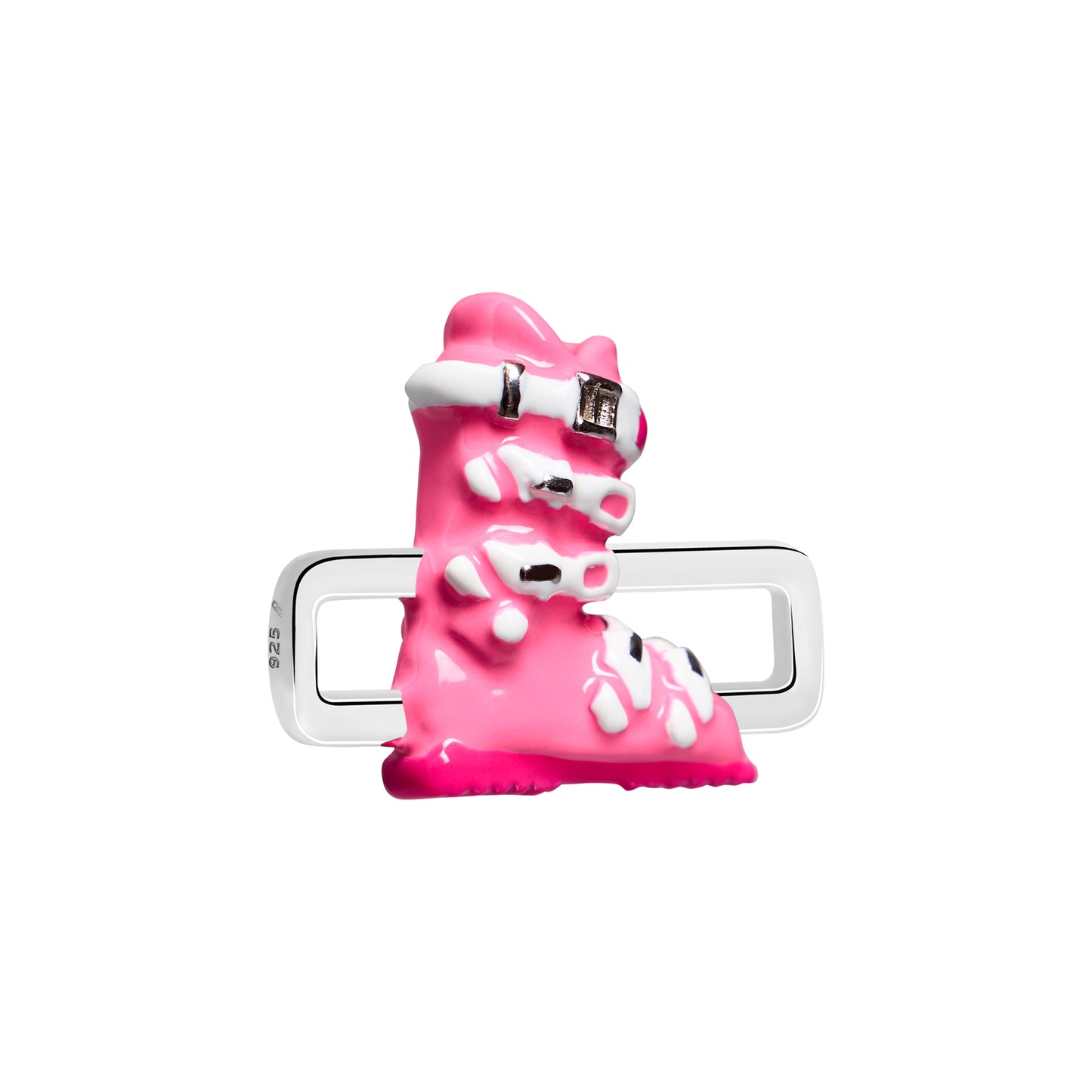 Pink Ski Boot Charm