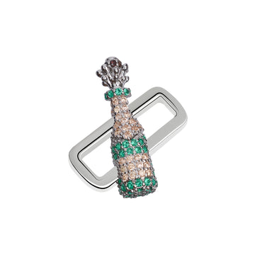 Champagne Stoneset Charm