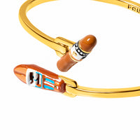 Cigar & Bateau Bangle (Gold)
