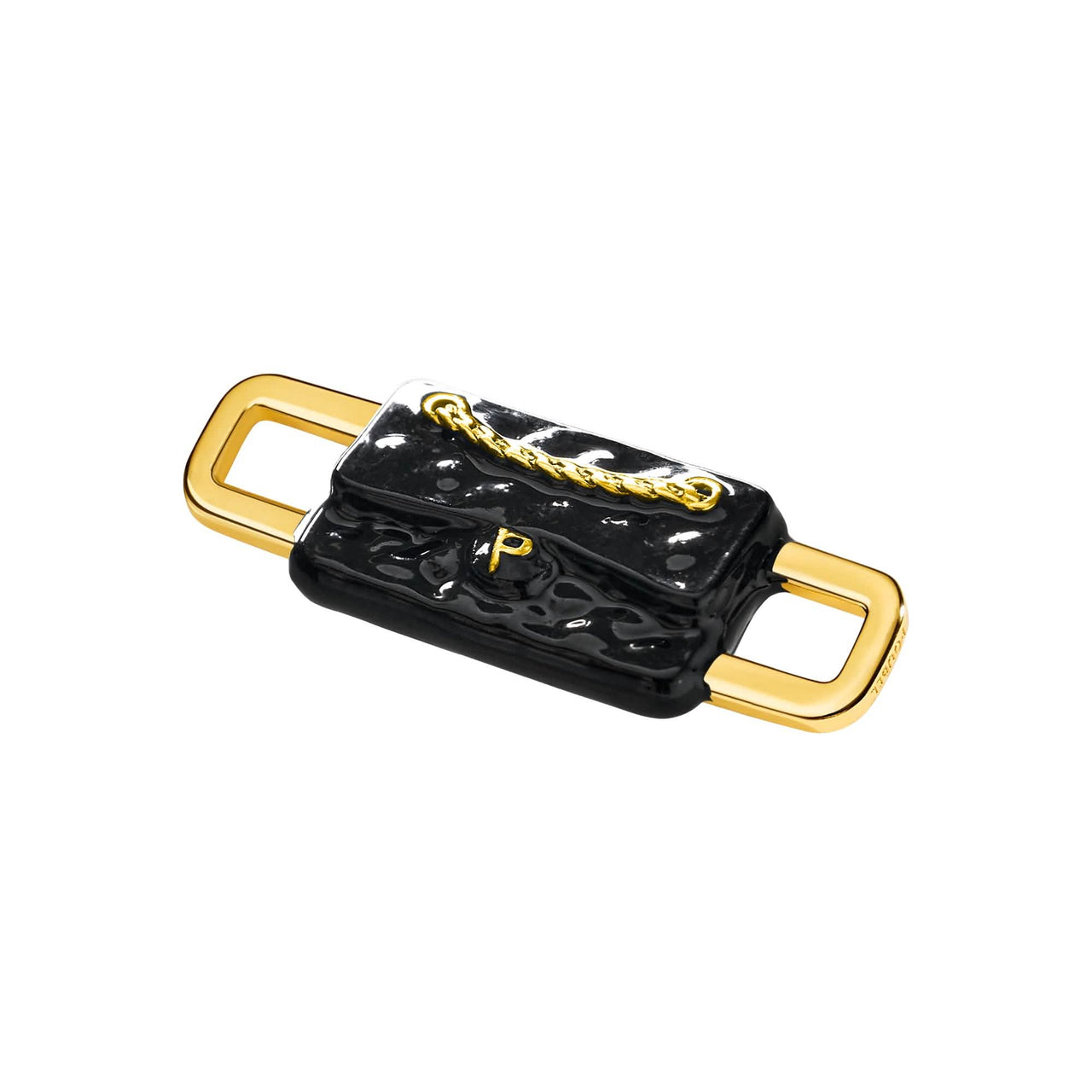Quilted Bag Charm (Gold)