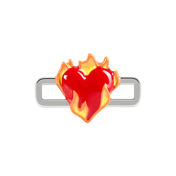 Heart-On-Fire Charm