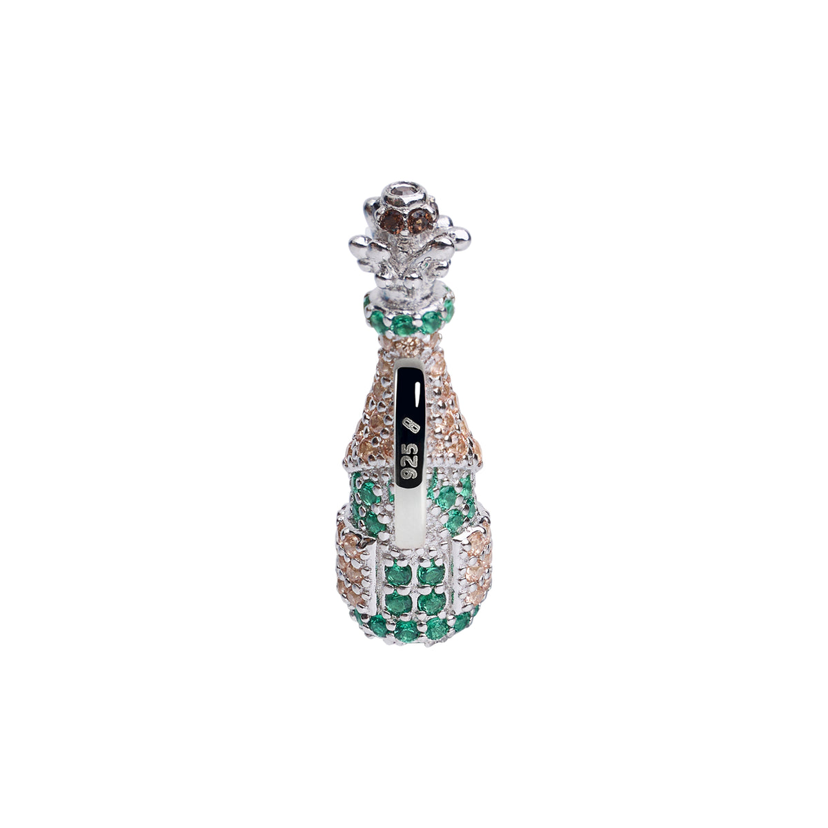 Champagne Stoneset Charm