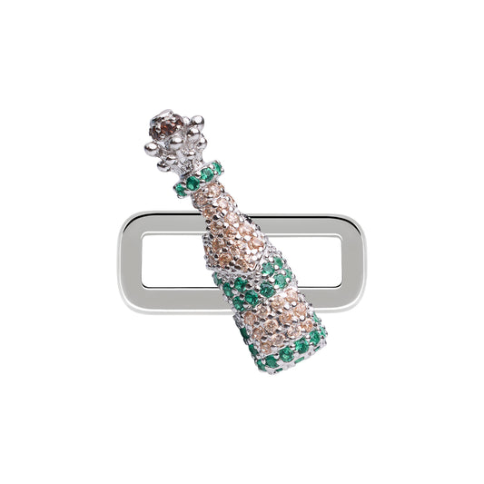 Champagne Stoneset Charm