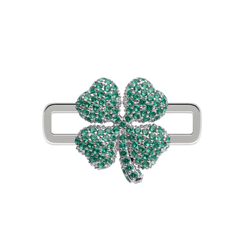 Clover Stoneset Charm