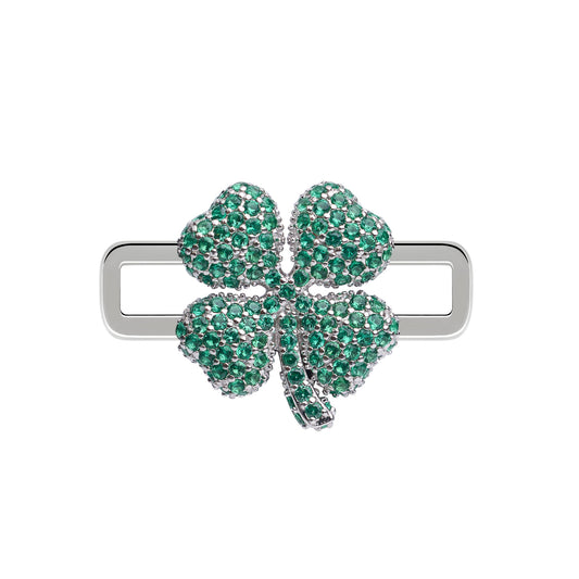 Clover Stoneset Charm